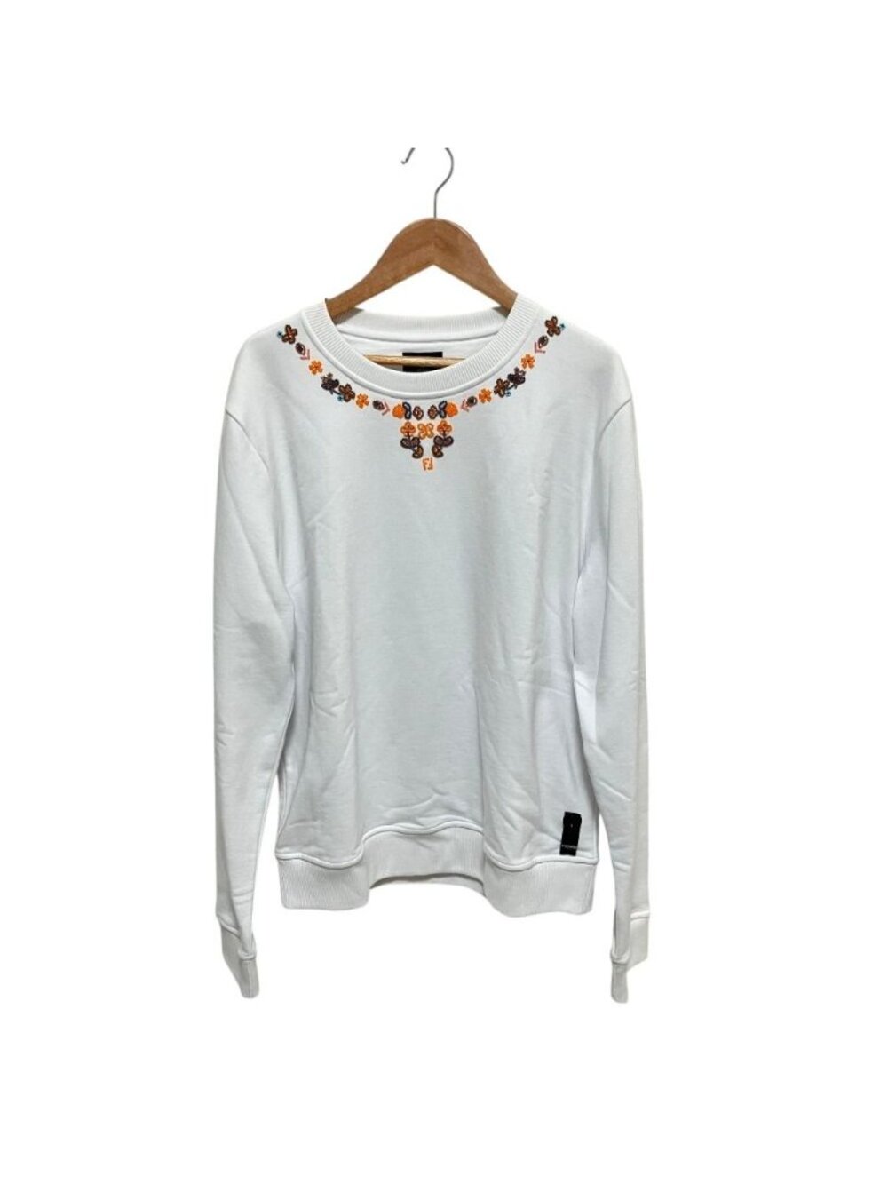 Fendi Bead Decoration Sweatshirt White Spring Summer Autumn Winter S